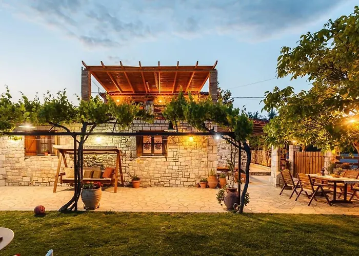 Stone House With Garden Near The *